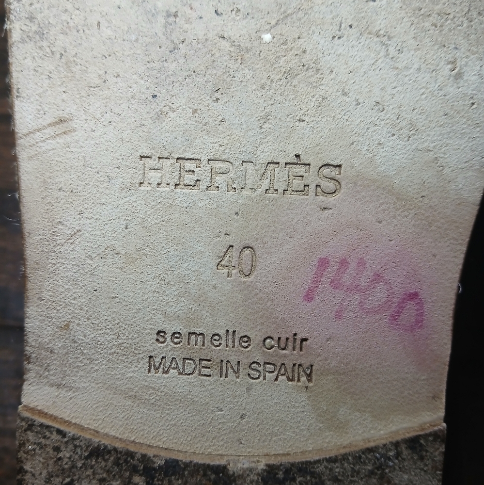 Hermès Navy Blue Antigua Espadrilles Sandals - Picture 7 of 10